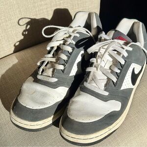 Nike Men's Gray and White Sneakers